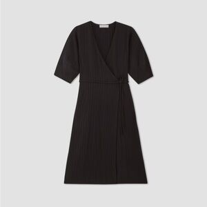 NWT Everlane city stripe wrap dress